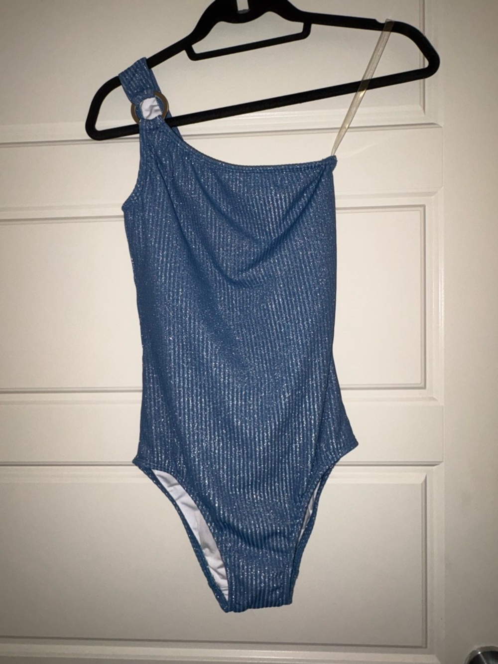 Shoshanna Blue Ribbed one piece NWT